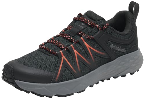 Columbia Men's Peakfreak Roam, Low Rise Trekking and Hiking Shoes, Black/Red Quartz, 6