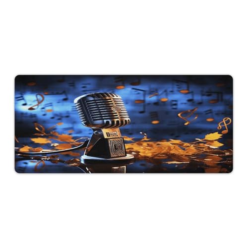 Tapis de bureau musique grand format pour ordi et gaming