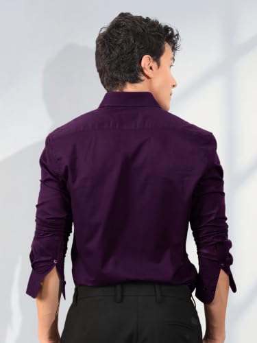 Image of Pinkmint Men Shirt, Cotton Blend, Regular Fit