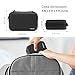 MOSISO Electronic Organizer Travel Case, Double Layer Accessories Case for Charger, Phone, Earphone, Mouse and Other Accessories, Waterproof Electronic Storage Bag with Handle, Black