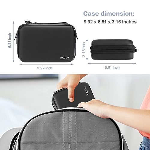 MOSISO Electronic Organizer Travel Case, Double Layer Accessories Case for Charger, Phone, Earphone, Mouse and Other Accessories, Waterproof Electronic Storage Bag with Handle, Black by MOSISO - Image 5