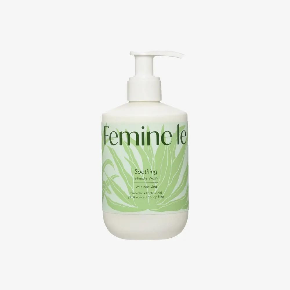 Feminele Soothing Intimate Wash with Aloe Vera, 300ml | pH Balanced, Soap Free, Prebiotic & Lactic Acid, Gynecologically Tested, Pump Dispenser-image-38