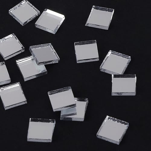 Armastuse5 Rolle Spiegel Mosaik Fliesen Disco Kugel, 5x5 mm Mosaik Spiegelfliesen Aufkleber Glas für Disco Tiles DIY Handwerk Bad Küche Wohnzimmer Dekoration Wandtattoos