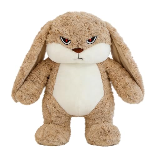 Image of Rabbit Toys, Easter Gifts Long Ears Rabbit Doll, 30/40/60cm Handmade Plush Long Ears Soft Rabbits Cuddly Toy for Kids Adult, Large Bunny Hug Easter Gifts for Kids Family Friend (B02-Brown-60CM)