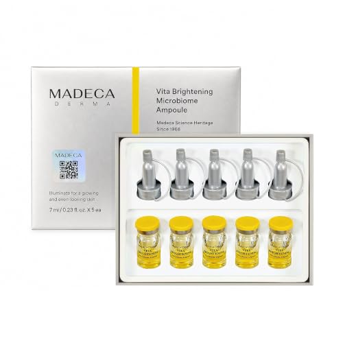 MADECA DERMA Microbiome Ampoule Vita Brightening 5 Packs (0.23 fl oz x 5)