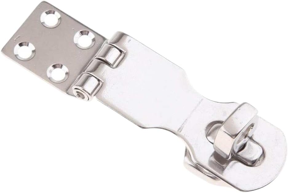 316 Stainless Steel Anti Theft Lock Door Hasp Latch Security Padlock Slip(63mm)