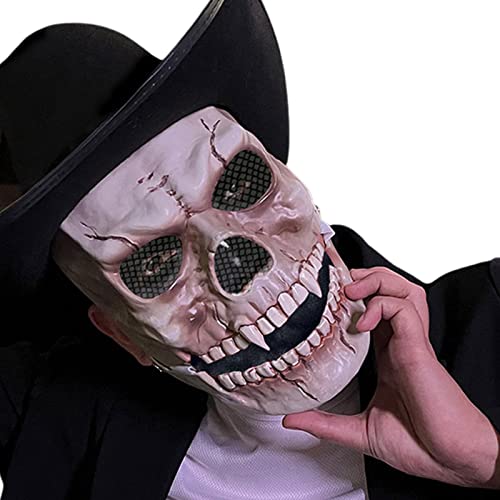 Pratvider-Halloween-Totenkopf-Kopfbedeckung-Totenkopf-Kopfbedeckung-fuer-Cosplay-und-Halloween-Kostueme-Cosplay-Requisiten-fuer-Halloween-Kostueme-Tag-der-Toten-Halloween