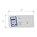 SSWBasics Blue/White Hold Slit Tags (2-3/8