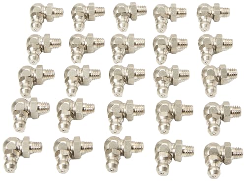 Graisseurs hydrauliques 90º DIN 71412 H3 M6x1.0 en acier inoxydable