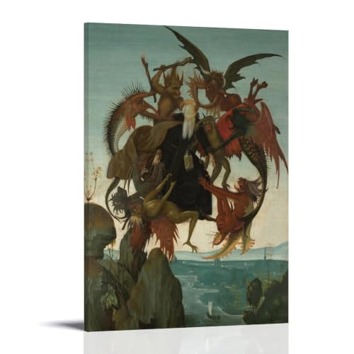 Impression sur toile Le Tourment de Saint Antoine 50,8x76,2 cm