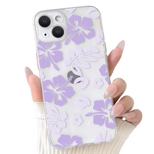 Coque iPhone 14 Plus motif fleurs idée cadeau esthétique femmes