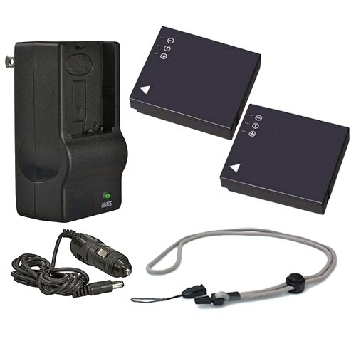 Batteries haute capacité Nikon CoolPix P6000 avec chargeur pour voyage