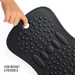 Yes4All Wobble Balance Board for Standing Desk/Anti-Fatigue Office Foam Pad - Standing Desk Mats, Rocker Board, Office Accessories, Wobble Board With Massage Ball