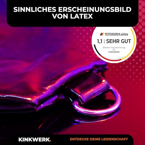 Handschellen aus PVC in Latex-Optik für BDSM und Fetischspiele