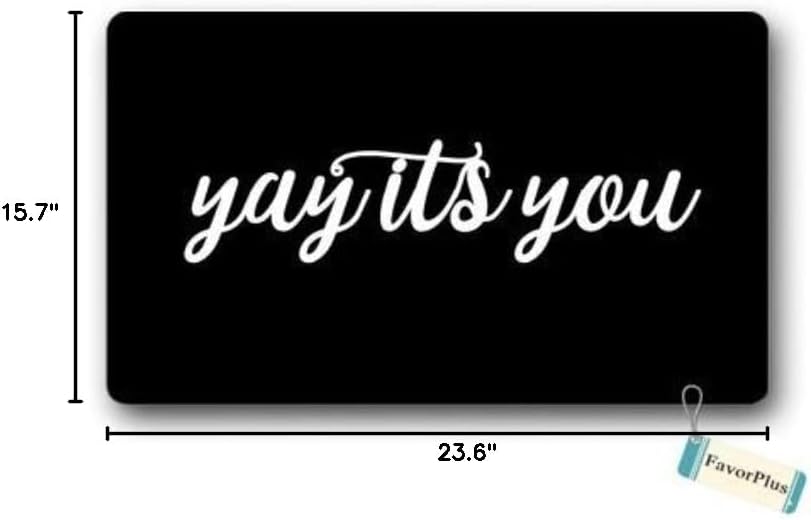 Doormat Yay It's You Entrance Outdoor/Indoor Non Slip Decor Funny Floor Door Mat Area Rug for Entrance 15.7x23.6 inch