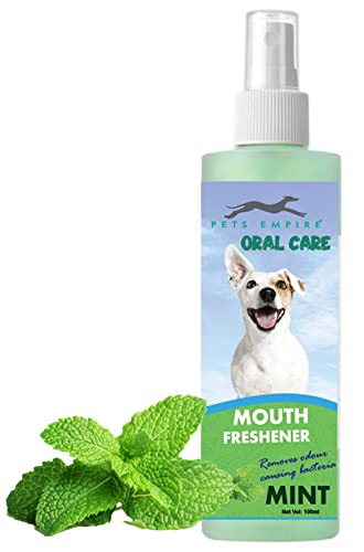 See full amazon price history chart for Pets Empire Dental Care Spray for Dogs & Cats 100ml – Dog & cat Breath freshener - pet Dental Spray - pet mouthwash - Pet Teeth Cleaning Products for Dental Care and Oral Hygiene Pets Empire Dental Care Spray for Dogs & Cats 100ml – Dog & cat Breath freshener - pet Dental Spray - pet mouthwash - Pet Teeth Cleaning Products for Dental Care and Oral Hygiene (B09RG3T7LH) Amazon Price History, Amazon Price Tracker