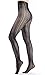 SurBepo Women Fishnet Hollow Out Knitted Patterned Thick Warm Stockings Tights Vertical Strips Pantyhose For Female(Black, One Size)