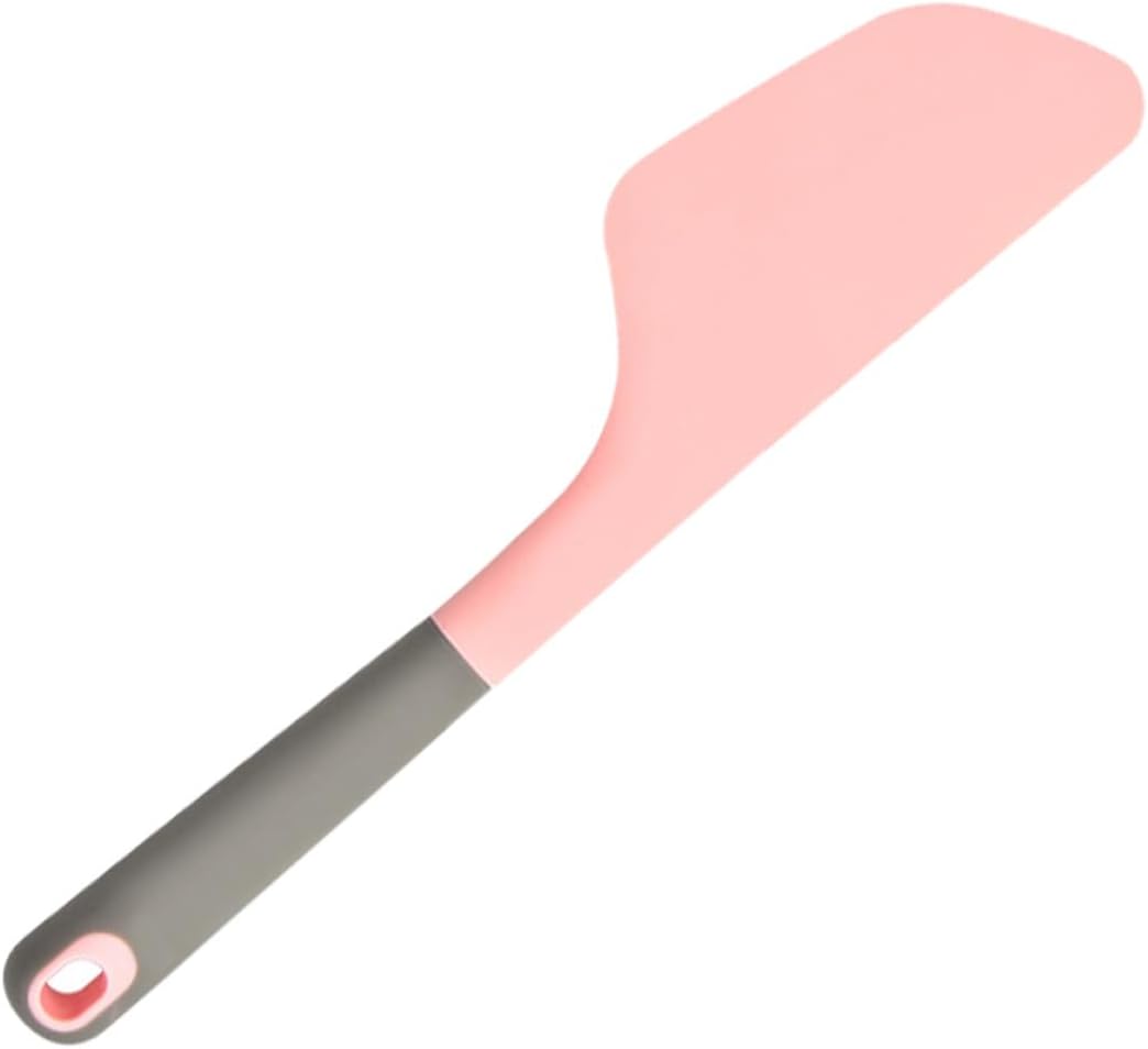 Silicone Scraper and Cream Spreader Flexible Heat Resistant Baking Spatula Kitchen Utensil for Cake Decorating and Butter Mixing Random Color Random Color