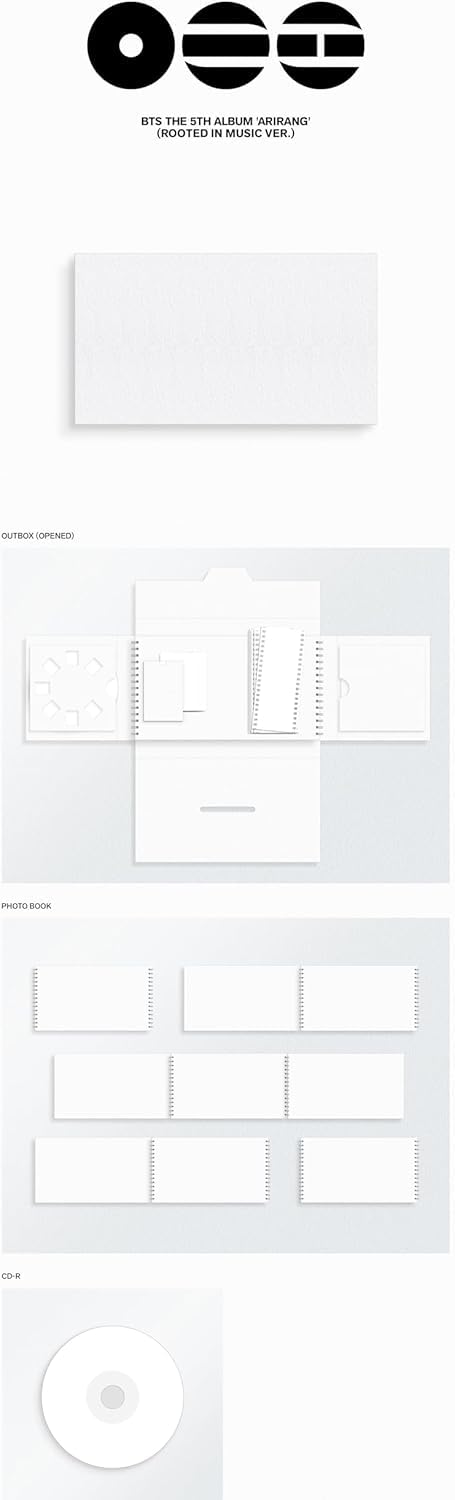 B.T.S ARIRANG [Rooted In Korea + Music + Living Legend 3 Ver. Set] The 5th Album + Extra Photocards