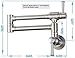 IMLEZON Stainless Steel Pot Filler Faucet Commercial Wall Mount Kitchen Sink Faucet Folding Stretchable with Single Hole Two Handles