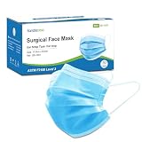 SANDACARE Disposable Masks for Adults, ASTM Level 3 Face Masks with Comfortable Ear Loops and 3 Layers Protection, Breathable Individually Wrapped Procedure Masks (Blue, 50 Pcs)