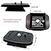IOUALEY 2 Pack 43mm Tripod Quick Release Plate Camera Mounting Adapter, QR Ball Head Parts Replacement for Torjim 60-Inch AX60, Endurax 66'' ETR66 Mount 1 11/16'', Black