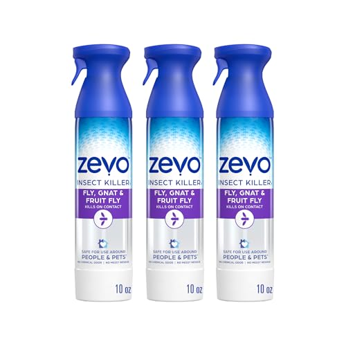 Zevo Flying Insect Killer Spray - Bug Spray for Home Use - Versatile Gnat, Mosquito, Fruit Fly...