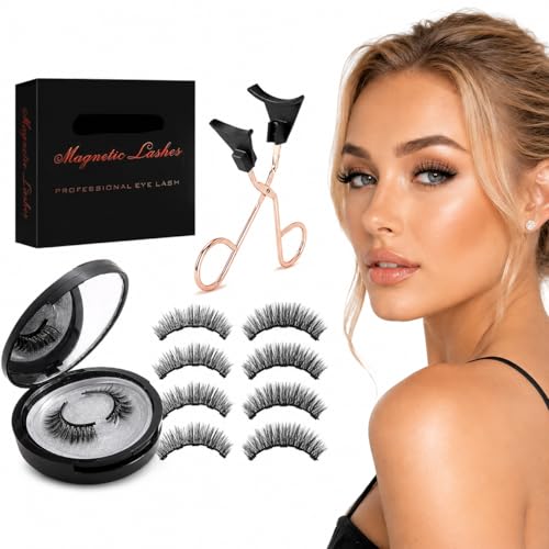 Magnetic Eyelashes, Magnetic Lashes with Applicator and Mirror Case