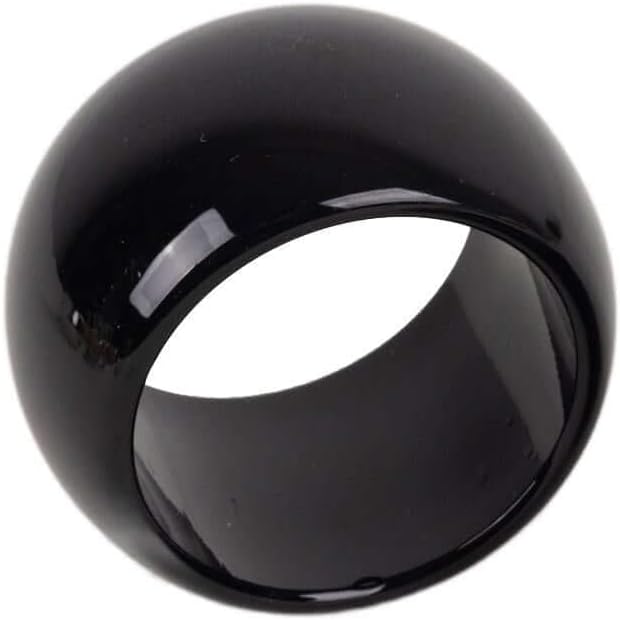 Efavormart 20 Pack | Wholesale Black Acrylic Napkin Rings for Place Settings Wedding Receptions Dinner or Holiday Parties Tableware