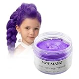 VOLLUCK Purple Temporary Hair Dye Wax Na...