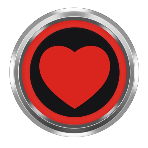 Image of 3D Front Bumper Grill Emblem Badge Chrome Cover for R50 R52 R53 R55 R56 R60 R61 F54 F55 F56 F57 F60 Car Accessories Decoration (Love on Black)