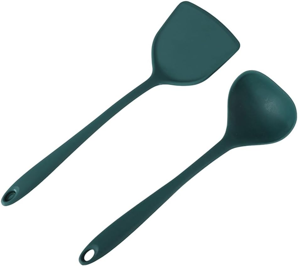 DUYHBAWRS-779 Heat Resistant Silicone Cooking Utensil Set Soup Spoon Brush Ladle Non-stick Cookware Kitchen Tools