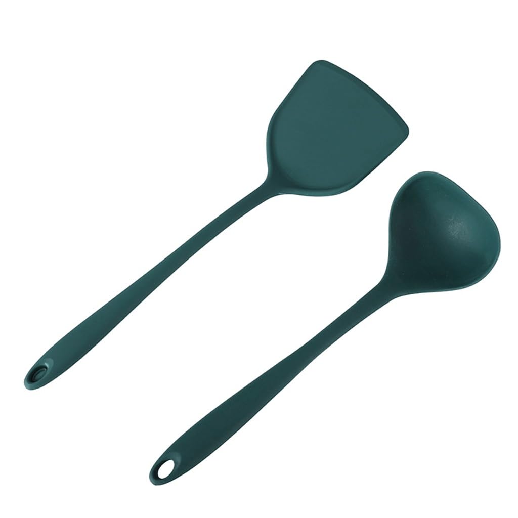 Heat Resistant Silicone Cooking Utensil Set Soup Spoon Brush Ladle Non-Stick Cookware Kitchen Tools