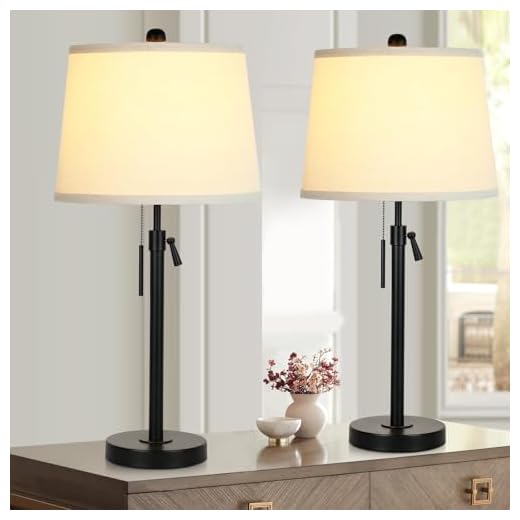 Set of 2 Adjustable Table Lamps