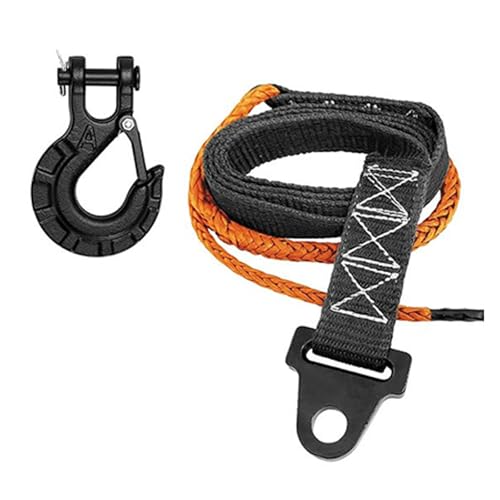 Ceinture de levage de chasse-neige robuste avec crochet de 6,35 mm en polyester de haute densité