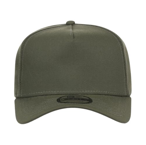 Image of New Era 9FORTY A-Frame Snapback - Blank Custom Cap with Performance Fit in Unique Color Options from The Icon of Sports and Streetwear Culture - Olive