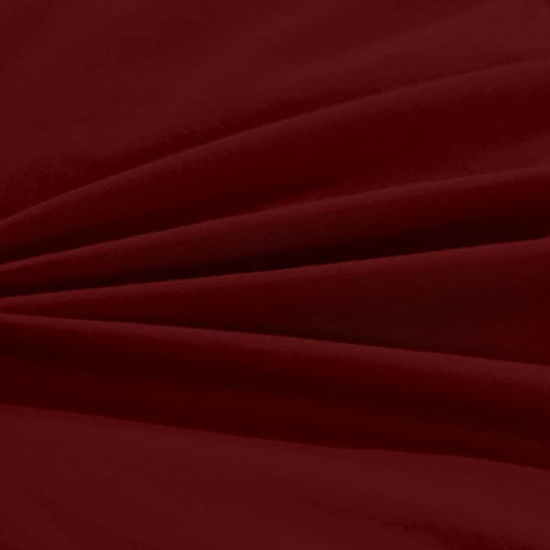 Image of Sea Monk Waterproof Mattress Protector Zippered Single Size (78x36 Inches / 6.5x3 feet) 8 Inch Drop, Burgundy Color - Bed Cover with Zipper Single Size Waterproof Mattress Protector