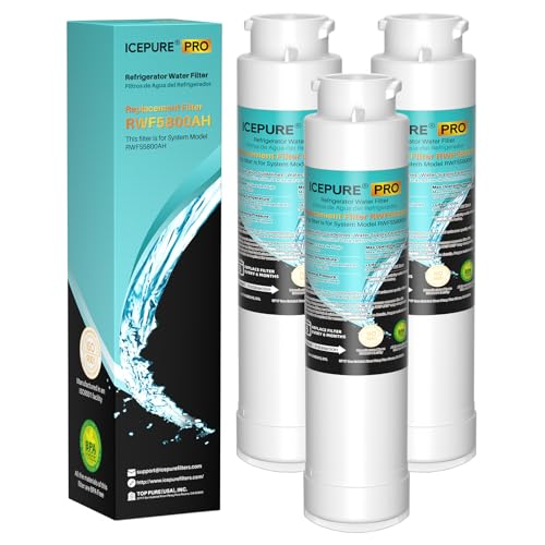Image of ICEPURE PRO RWF5800AH Replacement for Frigidaire EPTWFU01 EWF02, Pure Source Ultra II, PureSource Ultra 2, SCWFTCTO, GP006, MR022, JO22, BO022, DE022, TH-01, 1007, Refrigerator Water Filter, 3PACK