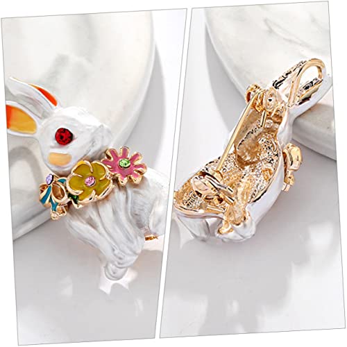 Bijoux oreilles de lapin au design soigné et finition de mode durable - 3