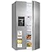 Exquisit Side-by-Side Kühlschrank, 513 Liter, NoFrost, Kühl-Gefrierkombination, LED, 4-Sterne-Gefrieren, Edelstahloptik, SBS5520-CF-040E inoxlook