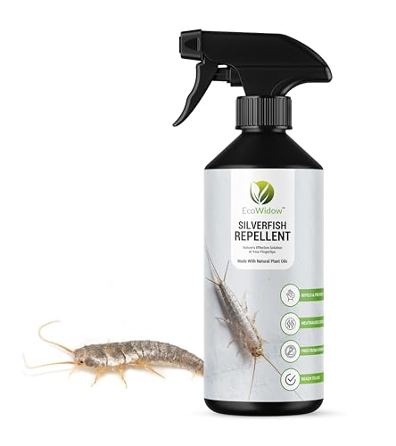 EcoWidow Insect Repellent Spray with Spearmint Oil - Silverfish Spray for Indoor/Outdoor Use, Aromatherapy Pest Control with Plant Oils