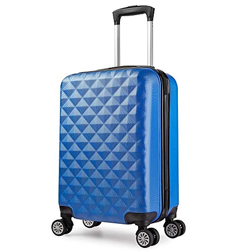 Trolley Da Cabina Bagaglio A Mano Budapest 20", Capienza 40 Litri, 55 X 34 X 20Cm,Ideale A Bordo Di Easyjet Ryanair Alitalia Meridiana Wizzair, Trolle