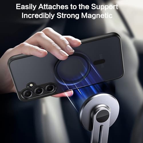 Image of BENTOBEN for Samsung Galaxy A55 5G Case, Compatible with Mag-Safe, Slim Anti-Scratch Shockproof Design, Camera Protection Bumper, Matte Hard Back Cover for Galaxy A55 5G (2024), PC & TPU, Black
