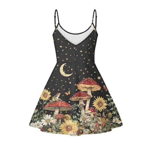 Image of Biyejit Women Casual Loose Dress Strap Long Summer Beach Swing Dress