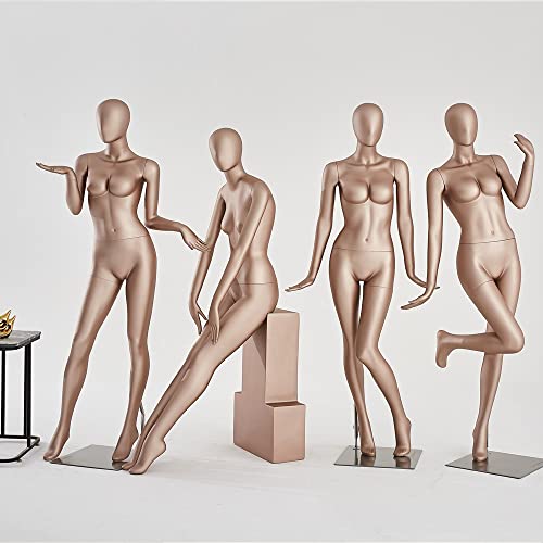 Damski manekin, matowe wykończenie w kolorze skóry, elegancki i elegancki design, do prezentacji i prezentacji