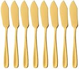 Buyer Star Cheese Butter Knife, Stainless Steel 6' Mini Desert Knives, Breakfast Slicer Sandwich Spreader,Set...