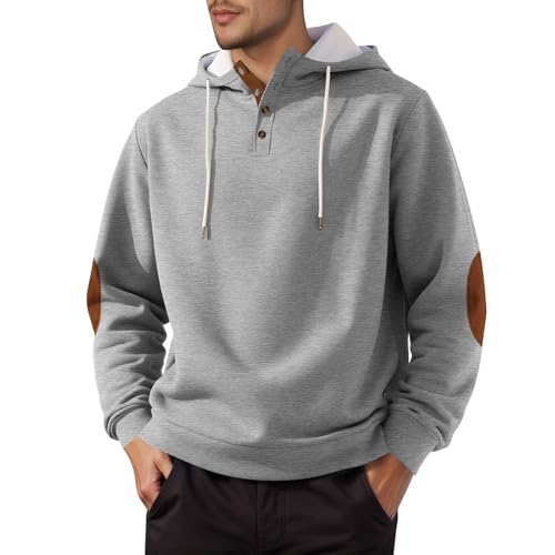 Sweatshirt décontracté uni homme fini les pulls qui grattent