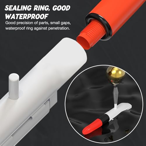 TGKYK 5 Stück Knicklichter Angeln, LED Bissanzeiger Angeln mit Ladegerät und Akku, Wasserdicht Swinger Angeln, Angeln Alarm Glocke, led knicklicht Angeln für Nachtangeln (Rot & Grün)