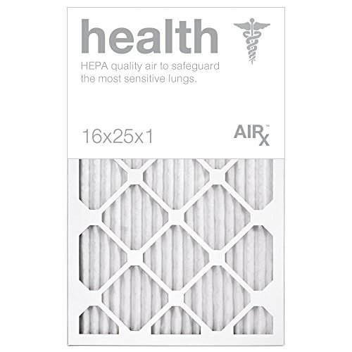 Product Image of the AIRX WICKED CLEAN AIR. Premium MERV 13 HEALTH Series - Made in the USA - Box of 6 - Pleated Air Filter 16x25x1