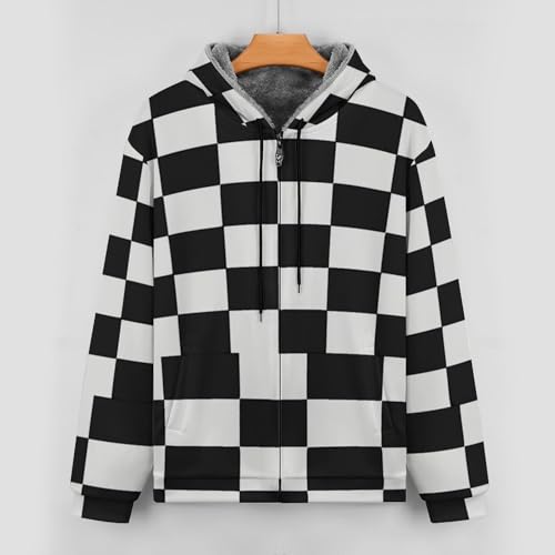 Chaqueta de forro polar cálida hombre sudadera con capucha de invierno 5